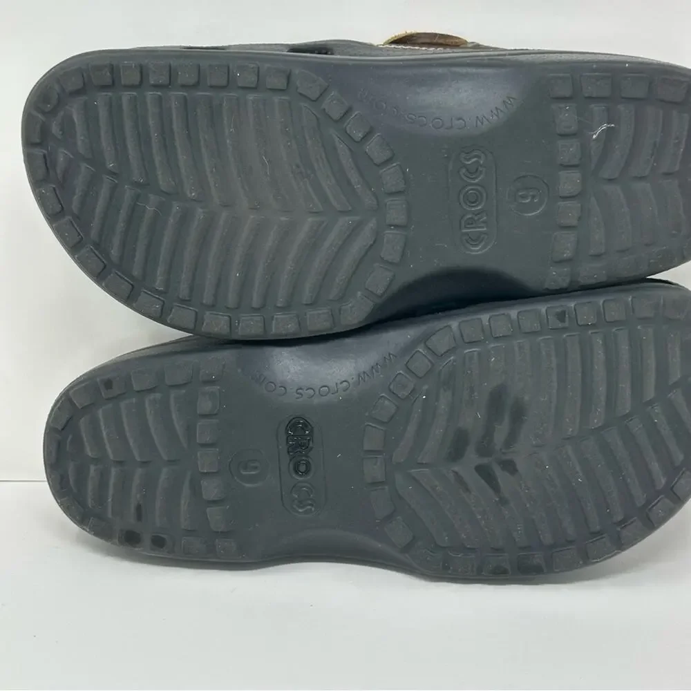 CROCS Men’s Pit Crew Boat Shoe - Black & Brown